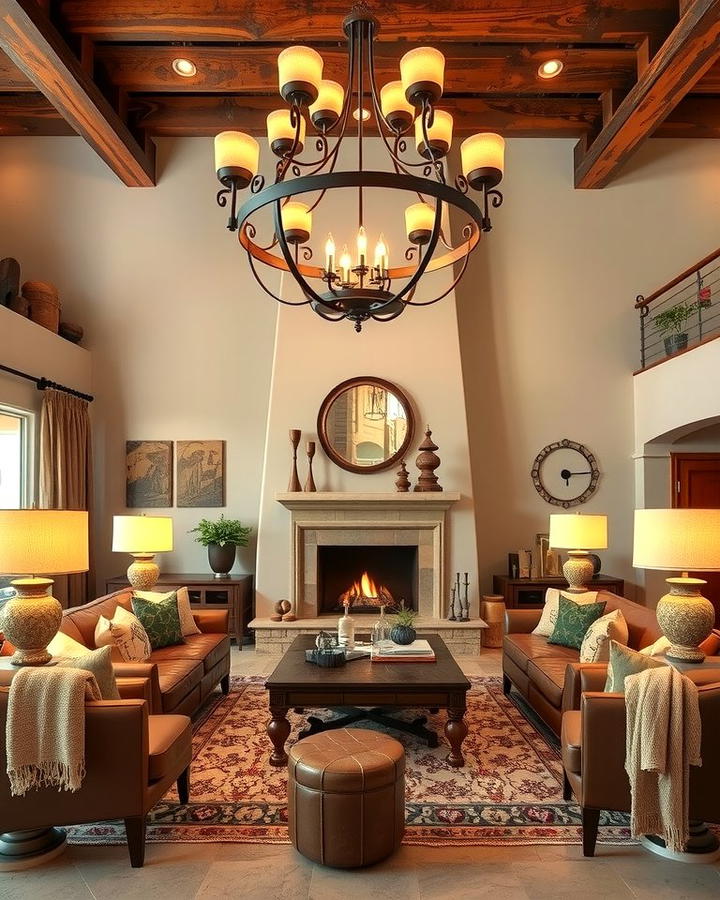 Layered Lighting - 25 Southwest Living Room Ideas