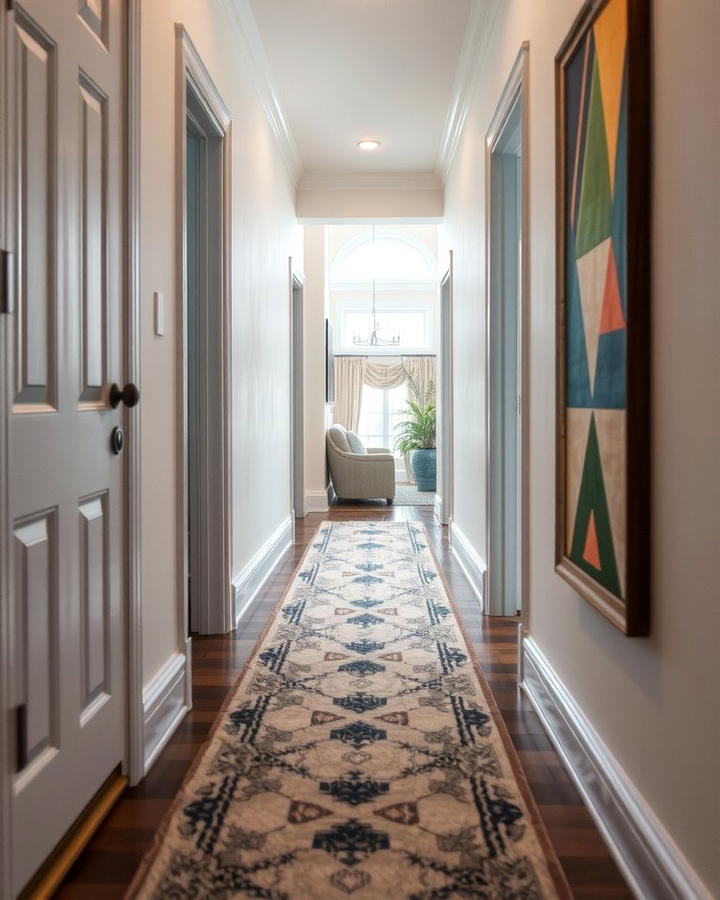 Layered Rugs for Texture - 25 Narrow Hallway Ideas