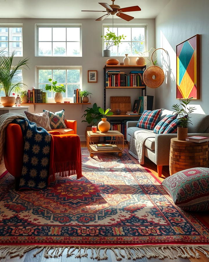 Layered Textiles for Added Depth - 30 Bohemian Maximalist Decor Ideas