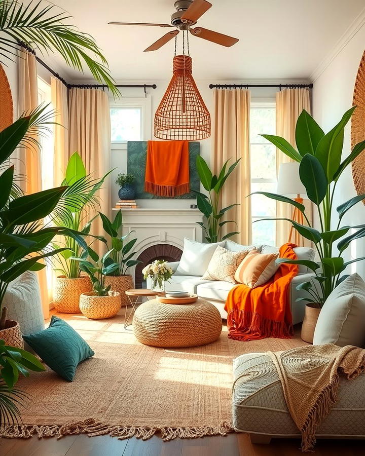 Layered Textures - 25 Tropical Living Room Ideas