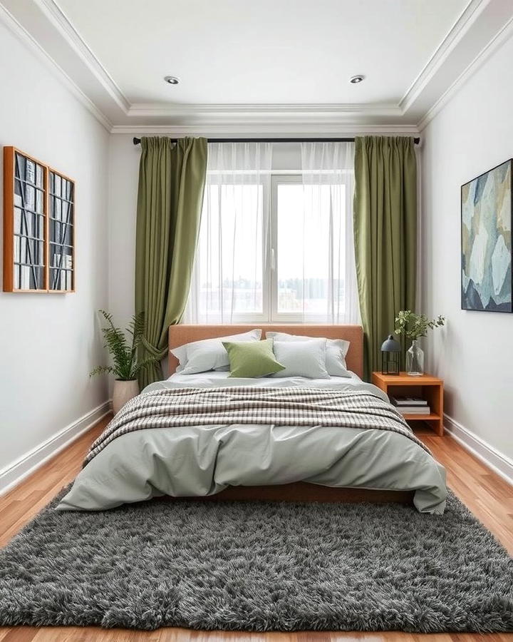 Layered Textures for Depth and Warmth - 25 Sage Green and Grey Bedroom Ideas