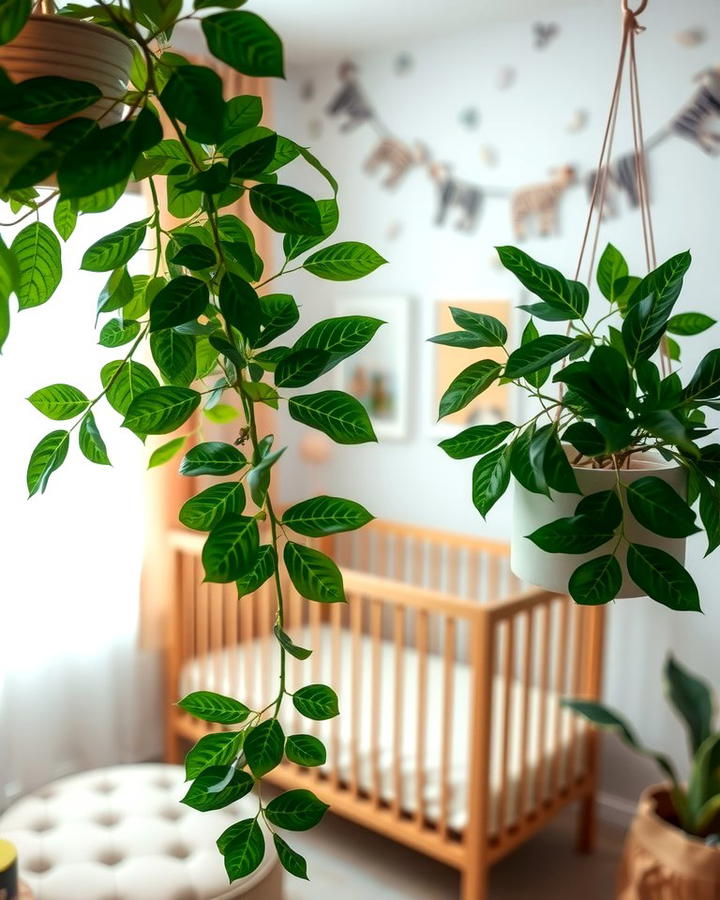 Leafy Green Plants Artificial or Real - 30 Safari Nursery Decor Ideas