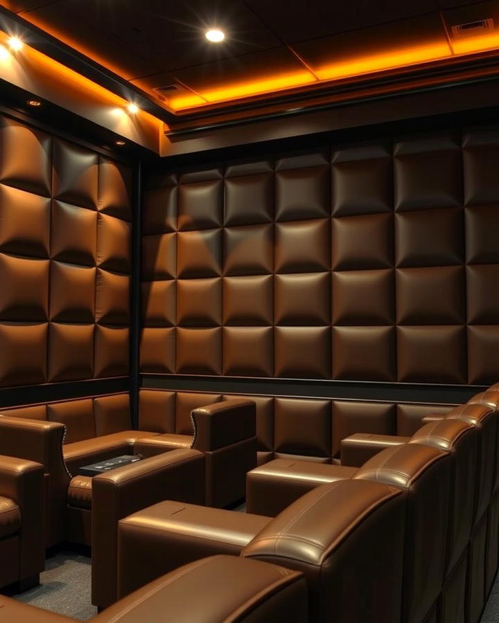 Leather Upholstered Wall Panels - 25 Wall Paneling Ideas