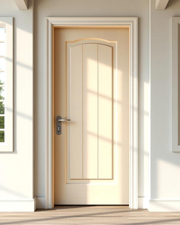 Light Birch Accent - 25 Stained Front Door Ideas