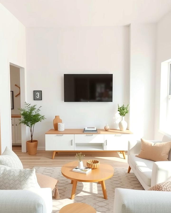 Light Color Palette to Enhance Space - 25 Small Living Room Ideas With Tv