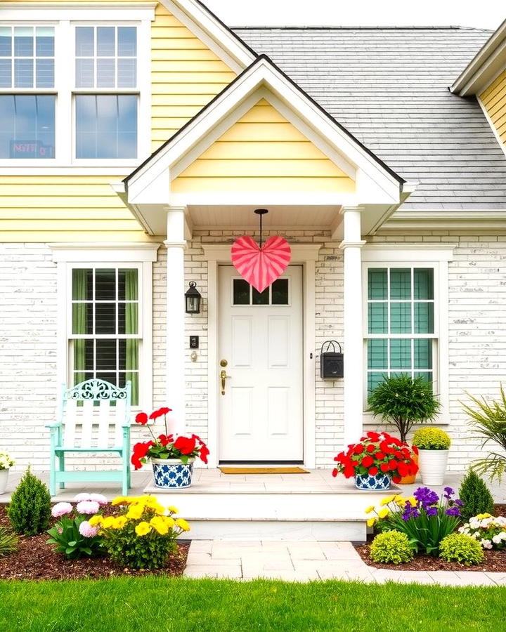 Light Yellow Vinyl with White Brick - 25 Vinyl Siding and Brick Combinations