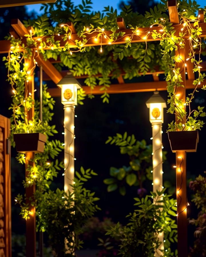 Lighted Trellis Design - 25 Trellis Ideas