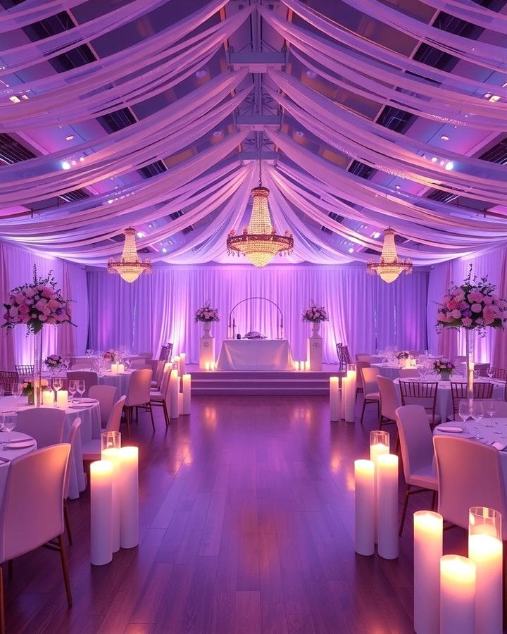 Lilac Lighting Effects - 30 Purple Wedding Theme Ideas