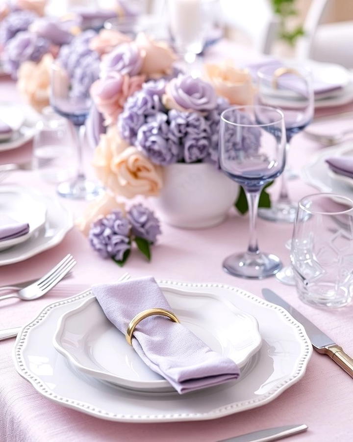 Lilac Tableware - 30 Purple Wedding Theme Ideas