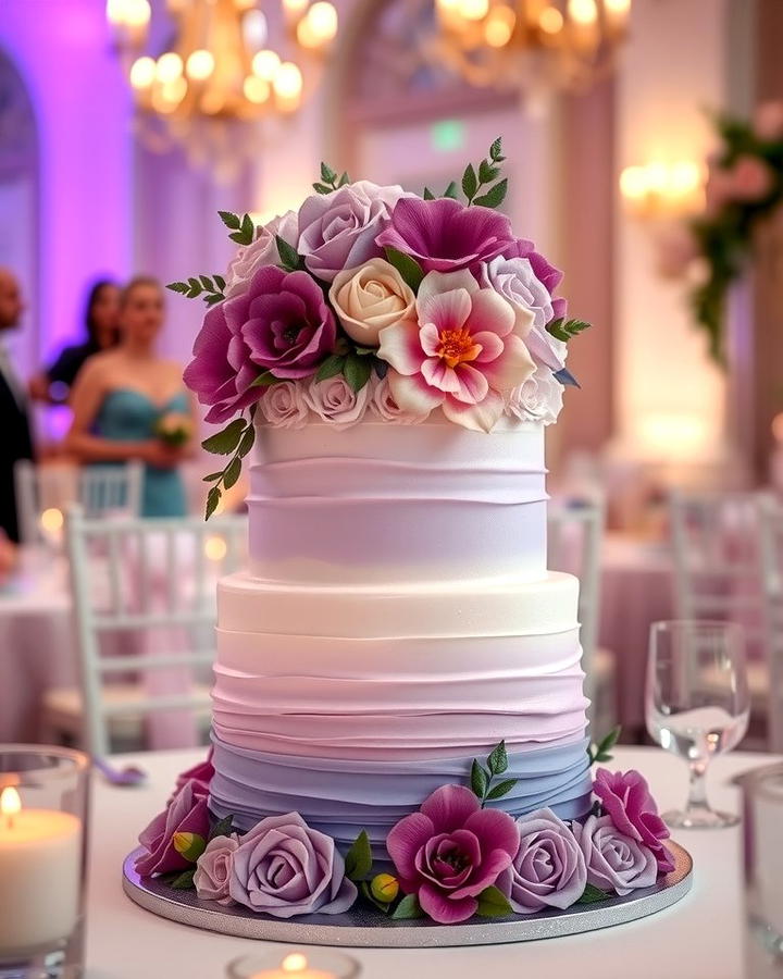 Lilac Wedding Cake - 30 Purple Wedding Theme Ideas