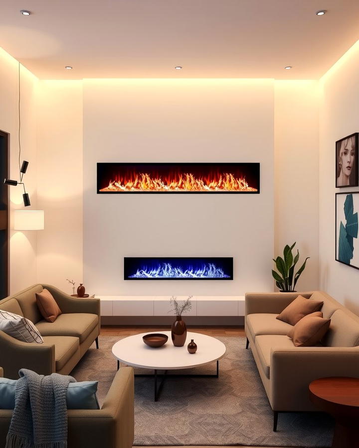 Linear Fireplaces for Contemporary Elegance - 25 Small Living Room Fireplace Ideas