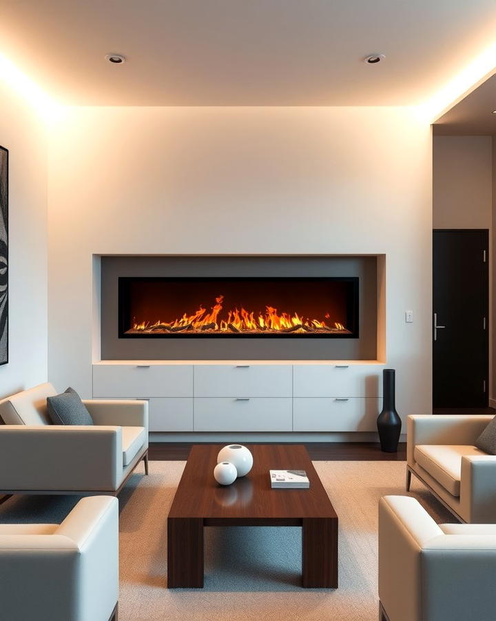 Linear Fireplaces for a Modern Edge - 25 Small Living Room Fireplace Ideas