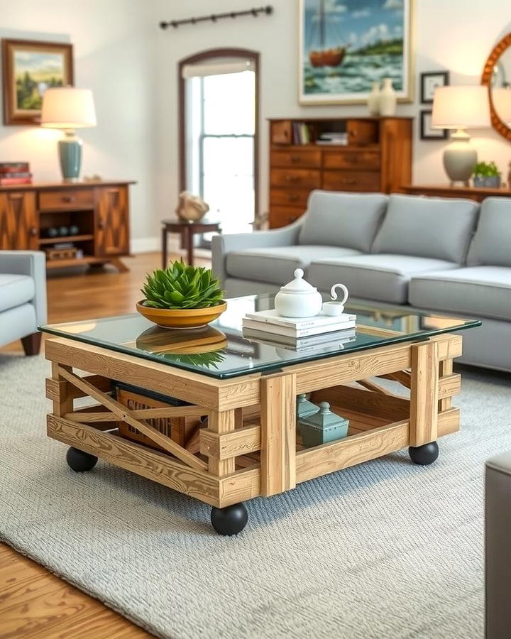 Lobster Trap Coffee Tables - 25 Nautical Decor Ideas