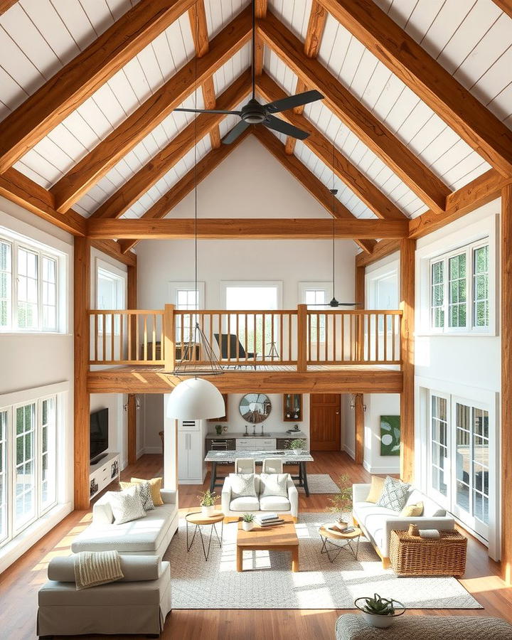 Loft Spaces - 25 Rustic Barndominium Interior Design Ideas