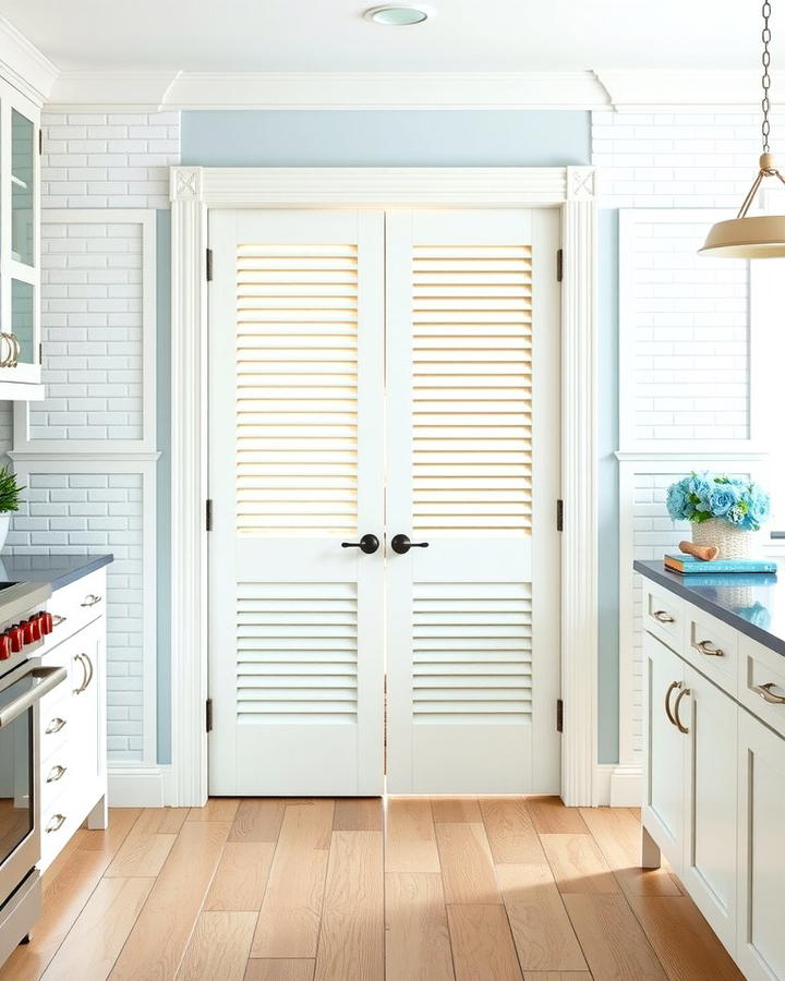 Louvered Doors - 25 Pantry Door Ideas