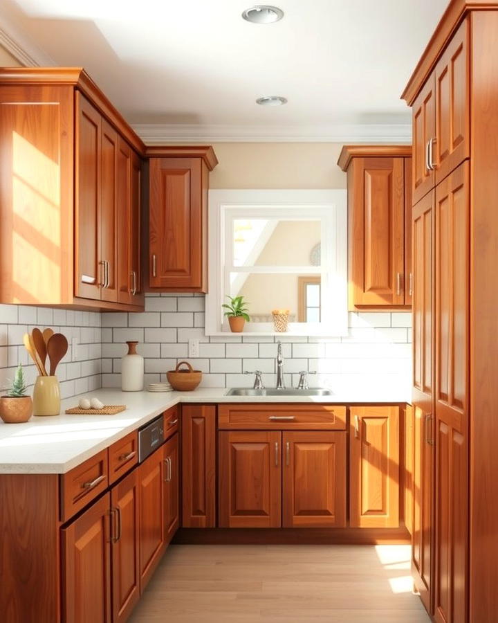 Low Maintenance with Lasting Beauty - 25 Natural Cherry Kitchen Cabinets