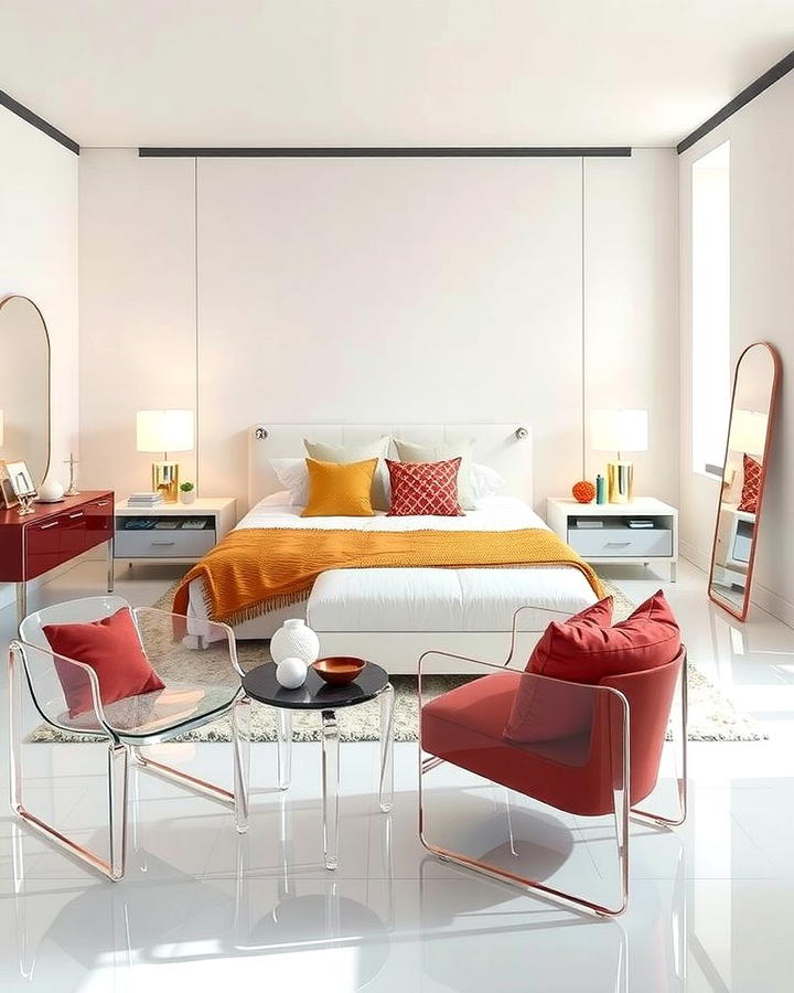 Lucite and Acrylic Accents - 30 80s Bedroom Ideas