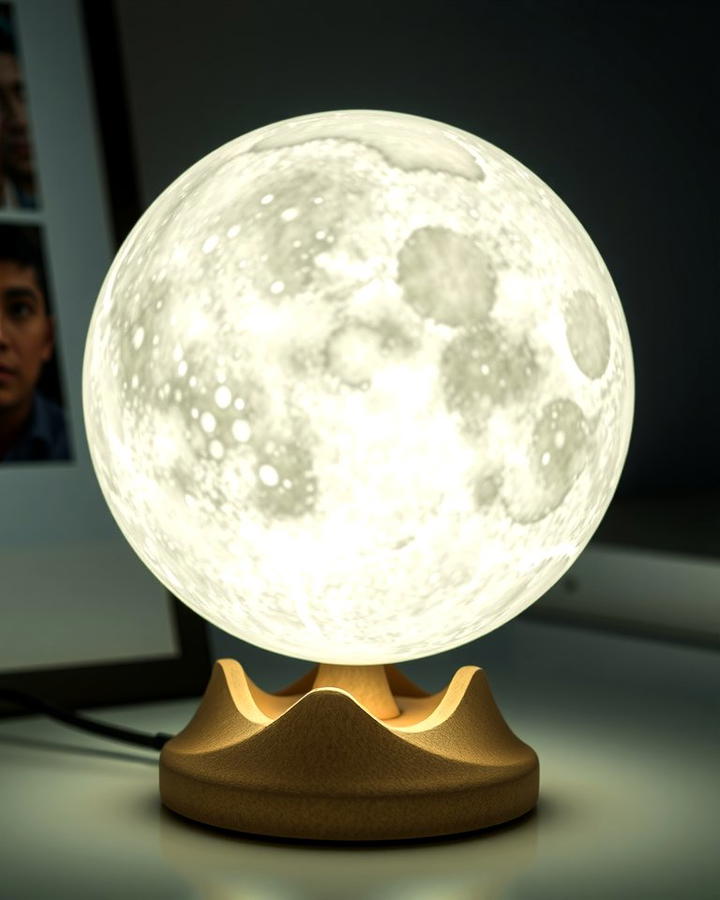 Lunar Desk Lamp - 25 Space-themed Room Ideas