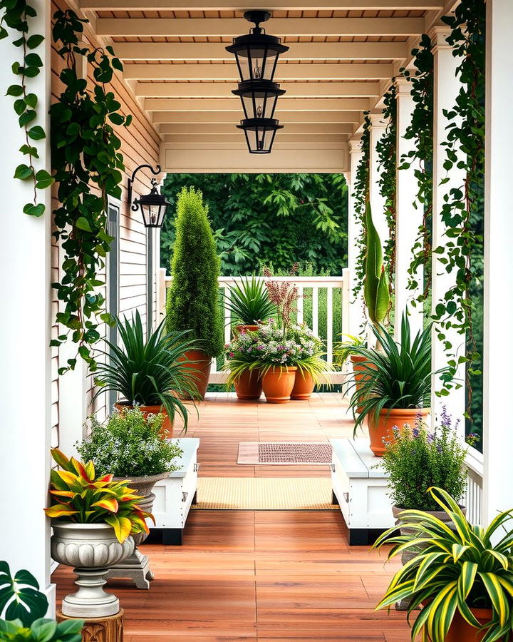 Lush Garden Integration - 30 Large Front Porch Ideas