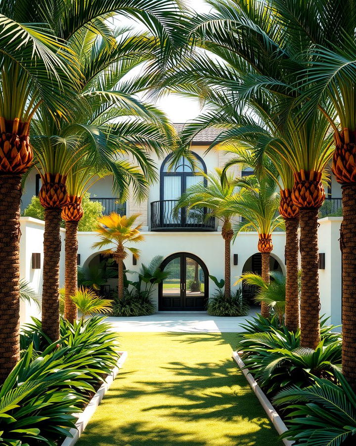 Lush Palm Tree Borders - 25 Tropical Landscape Ideas