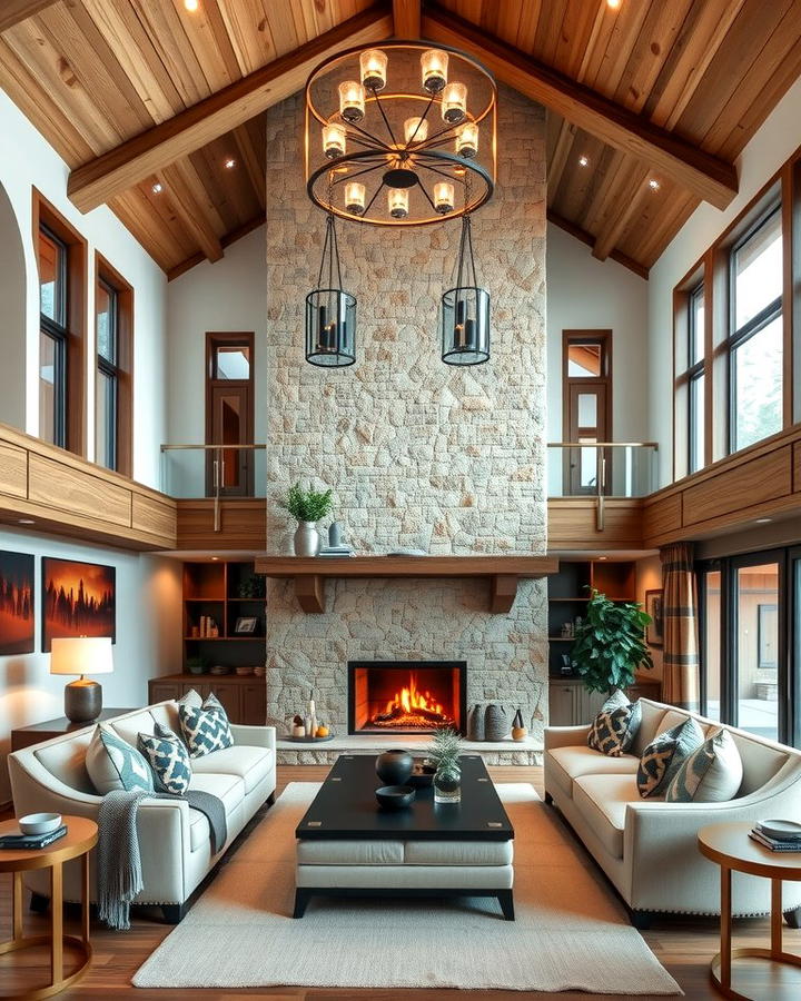 Luxury Chalet Inspiration - 25 Rooms With Fireplaces With Vaulted Ceilings Features