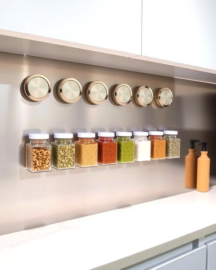 Magnetic Spice Jars - 25 Spice Rack Ideas