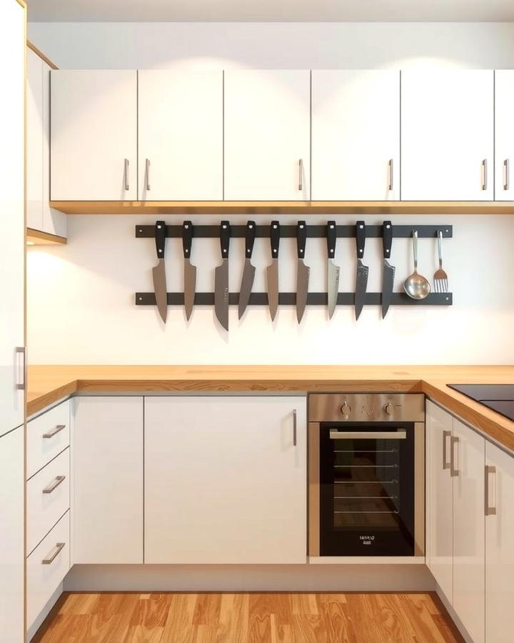 Magnetic Wall Strips - 25 Small Apartment Storage Ideas