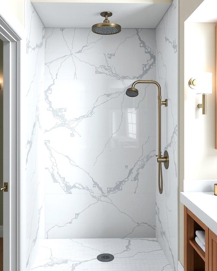 Marble Shower Surrounds 2 - 25 Shower Surround Ideas