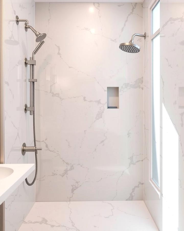 Marble Shower Surrounds - 25 Shower Surround Ideas