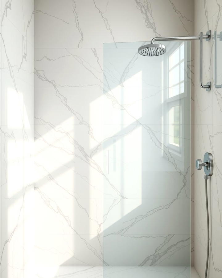 Marble Shower Walls 2 - 25 Shower Wall Ideas