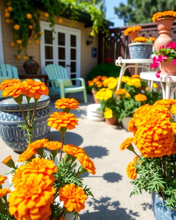 Marigolds for Pest Control - 25 Patio Plants