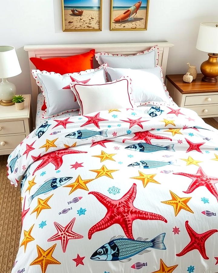 Marine Life Bedding - 25 Ocean-themed Bedroom Ideas