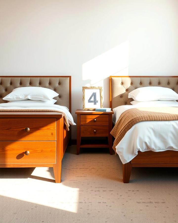 Matching Nightstands - 25 Twin Bedroom Ideas