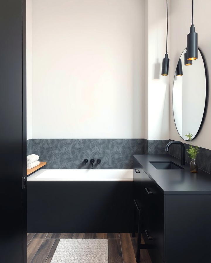 Matte Black Countertops for a Bold Statement - 30 bathroom with black countertops ideas