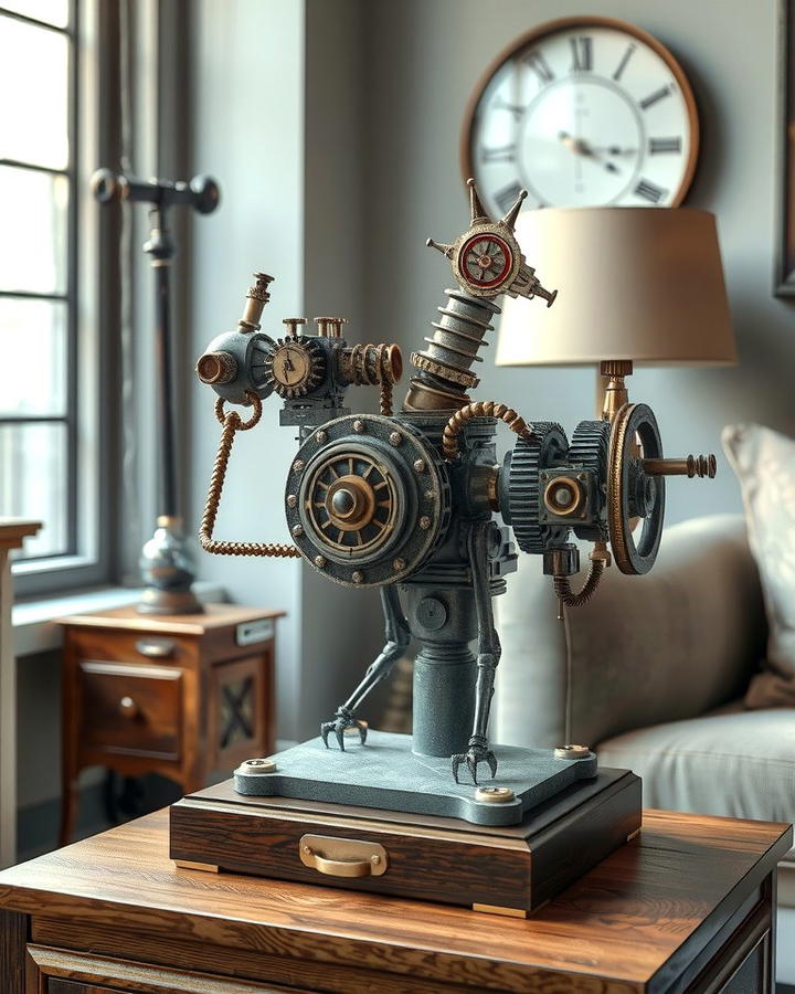 Mechanical Sculptures as Statement Pieces - 25 Steampunk Interior Design Ideas