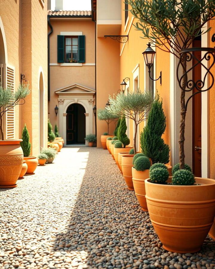 Mediterranean Inspired Walkways - 25 Pea Gravel Walkway Ideas