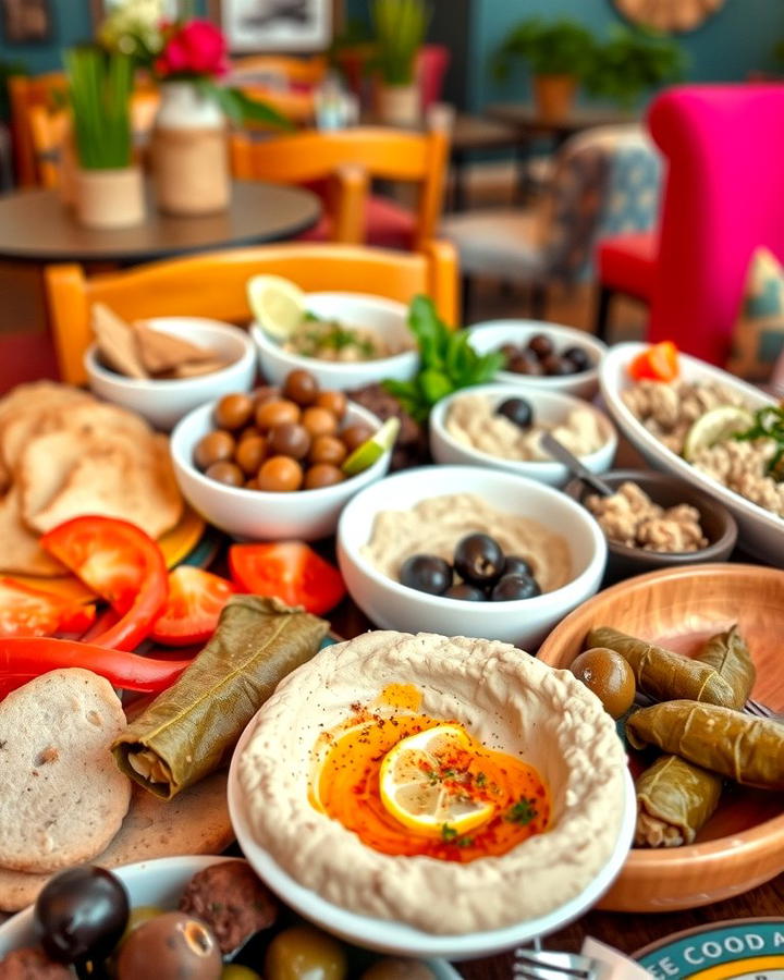 Mediterranean Mezze Spread - 25 Wedding Buffet Ideas