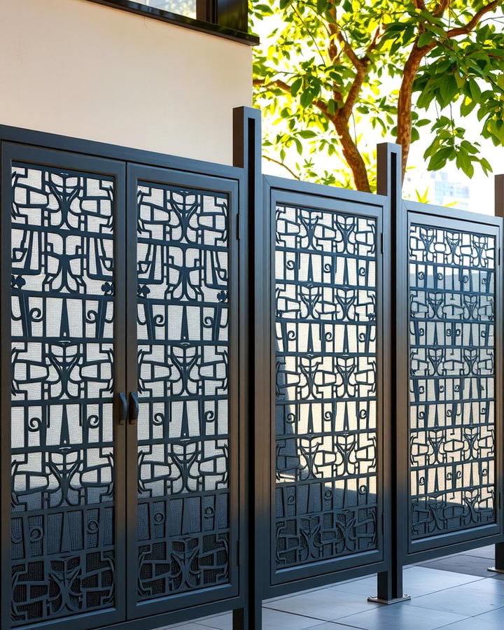 Metal Privacy Panels - 25 Outdoor Privacy Screen Ideas