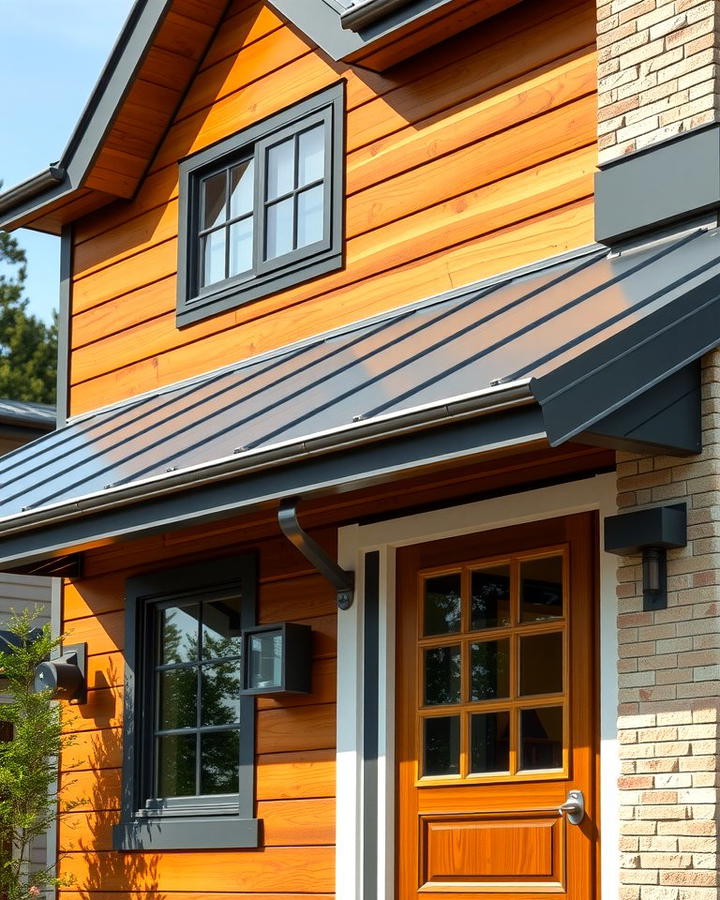 Metal Roof for a Sleek Finish - 25 modern cottage house exterior ideas