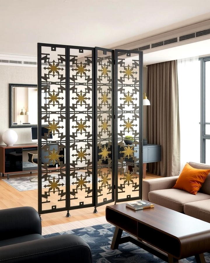 Metal Screens for Modern Sophistication - 25 Room Divider Ideas