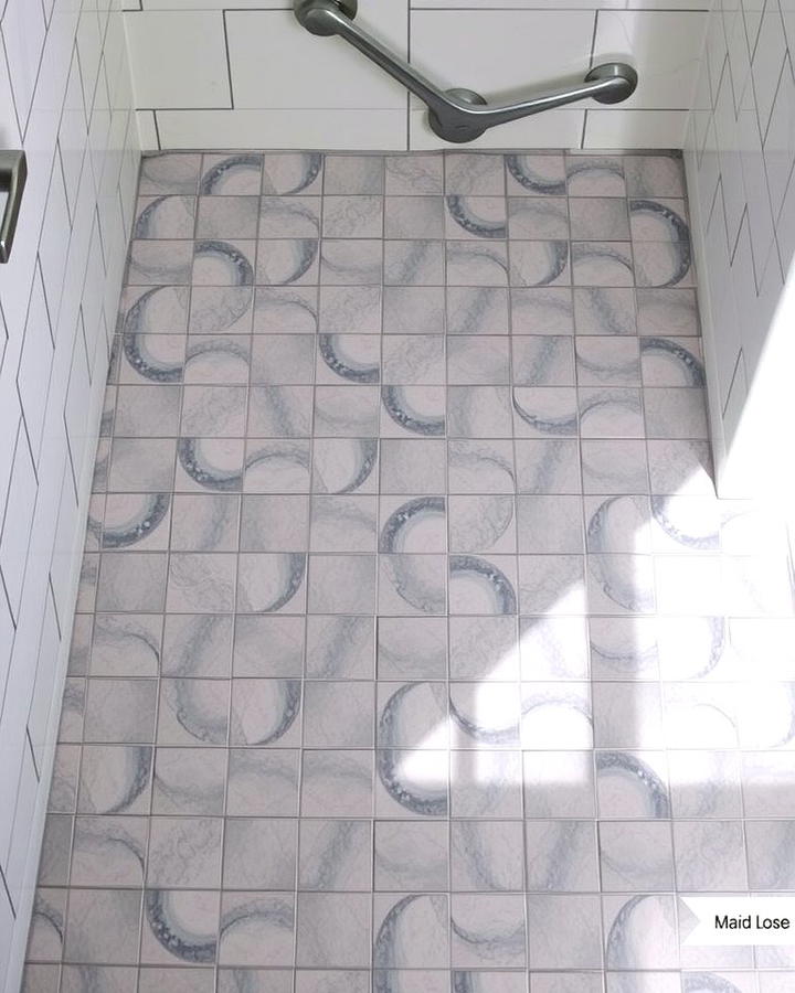 Metallic Tiles for a Futuristic Edge - 30 Shower Floor Tile Ideas