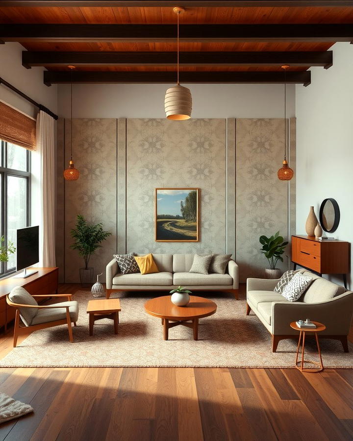 Mid Century Modern Aesthetic - 25 Sunken Living Room Ideas