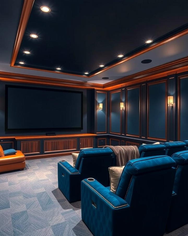 Midnight Blue 2 - 30 Home Theater Paint Colors