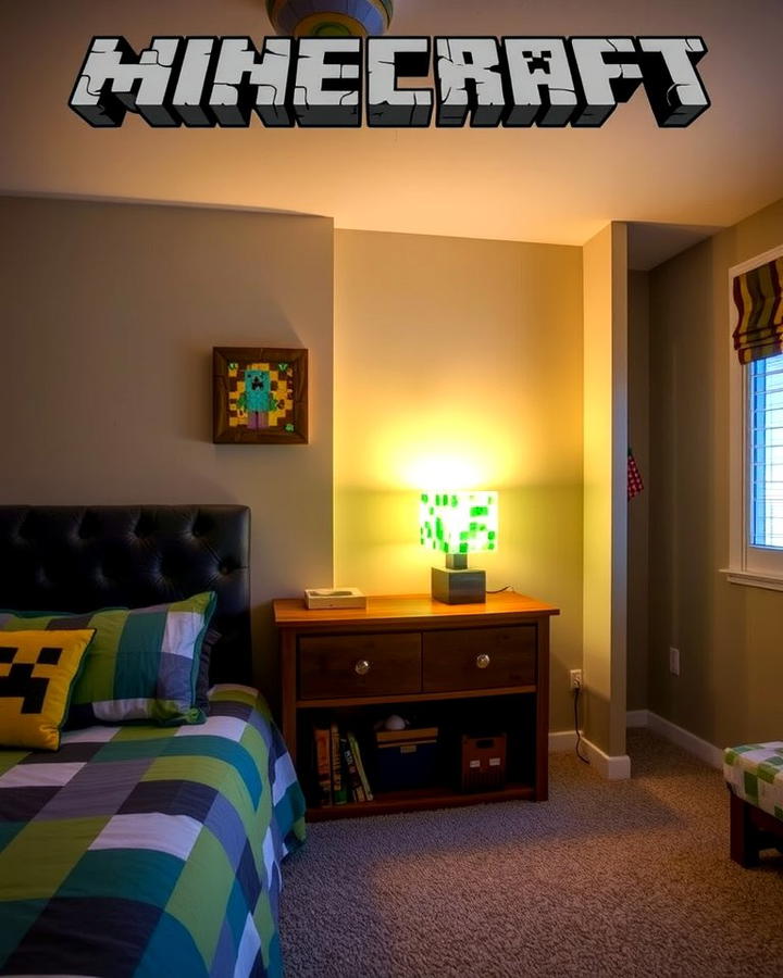 Minecraft Inspired Lighting - 30 Minecraft Themed Bedroom Ideas