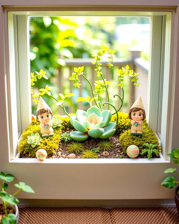 Miniature Fairy Gardens - 25 window box ideas