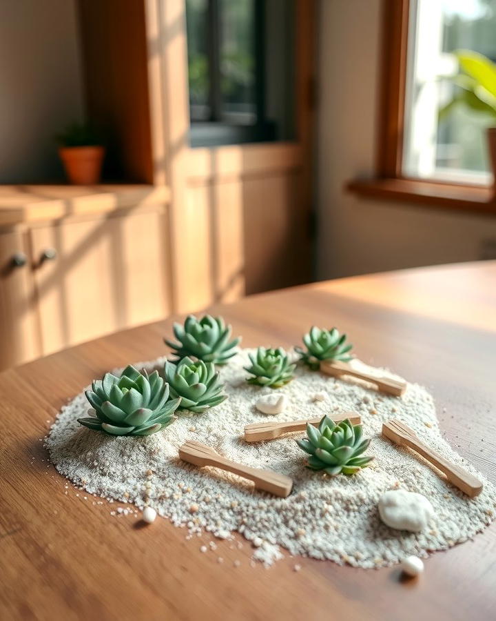 Miniature Succulent Zen Garden - 25 Succulent Garden Ideas