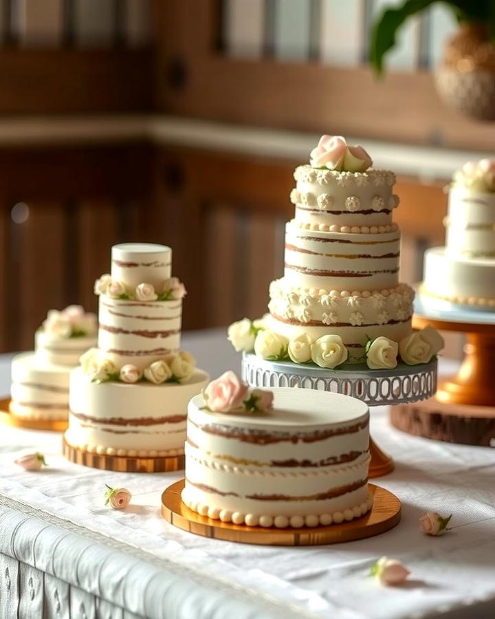 Miniature Tiered Cakes - 25 Small Wedding Cake Ideas