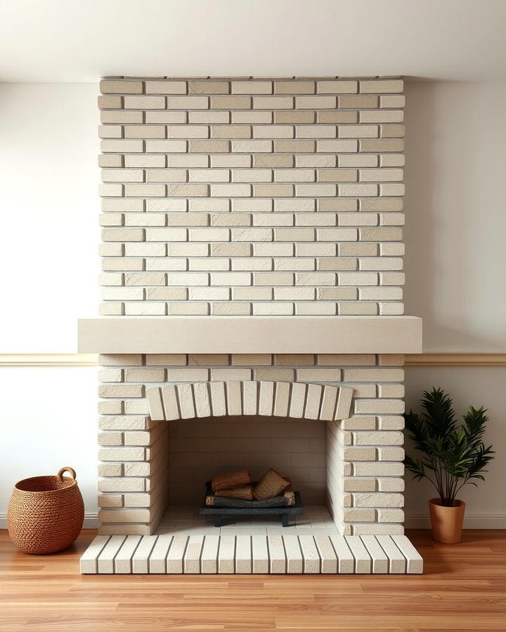 Minimalist Brick Fireplace - 25 Rustic Brick Fireplace Ideas