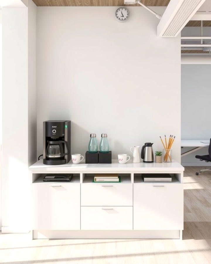 Minimalist Coffee Station 2 - 25 Office Coffee Station Ideas