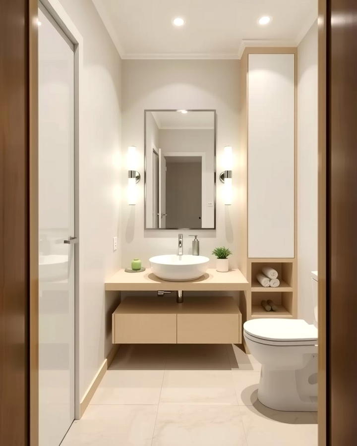 Minimalist Design for Simplicity - 25 Small Powder Room Ideas